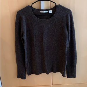Autumn Cashmere 100% Cashmere Brown Crewneck